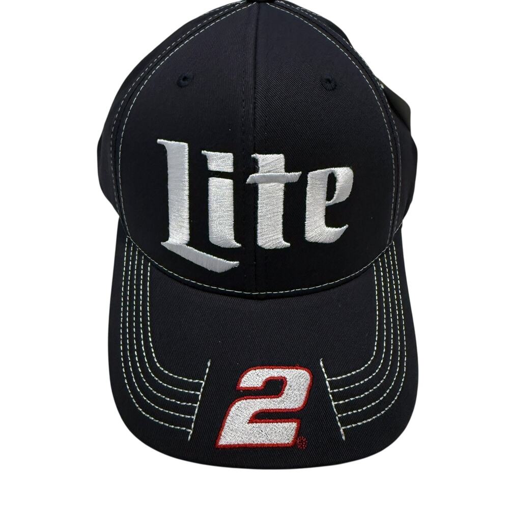 Team Penske Hat Cap‎ Snap Back One Size Navy White NASCAR Racing Brad Keselowski